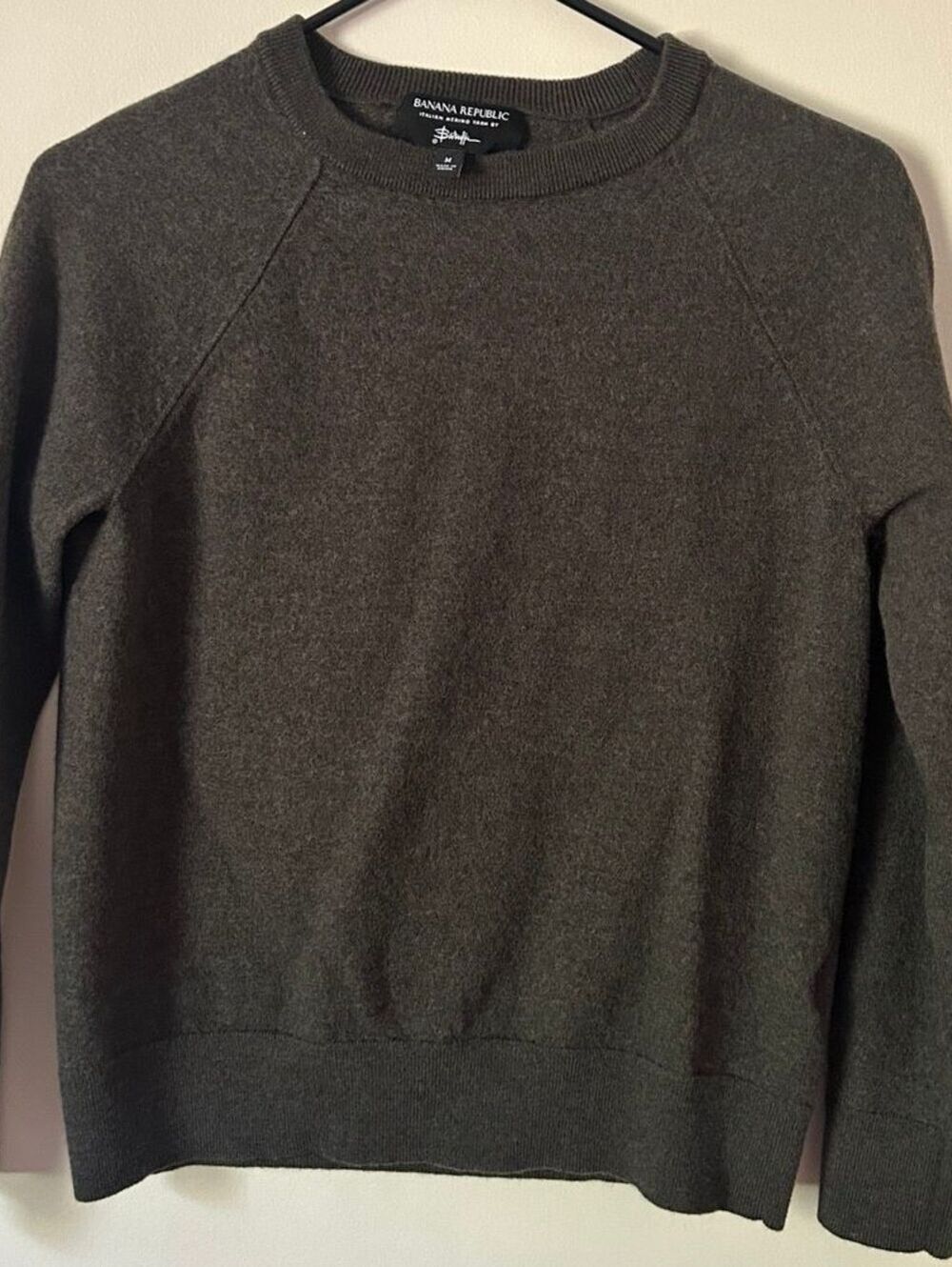Banana Republic Italian Merino Wool Crewneck Sweater